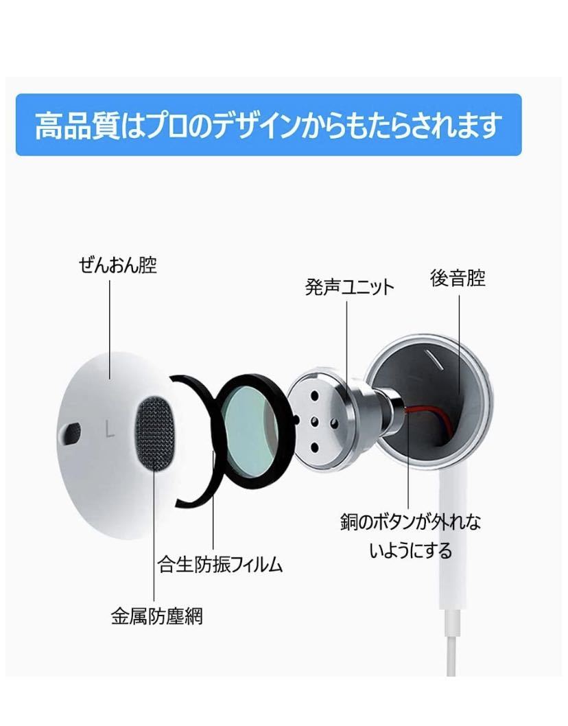 iPhone イヤホン 3.5mmイヤホン 有線 イヤホン HiFi高音質