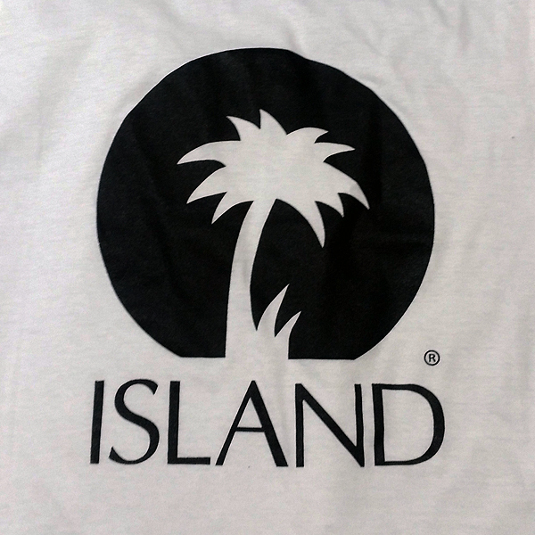 送料込 【ISLAND RECORDS】アイランドレコード / ホワイト★選べる5サイズ/S M L XL 2XL/ヘビーウェイト 5.6オンス_画像1