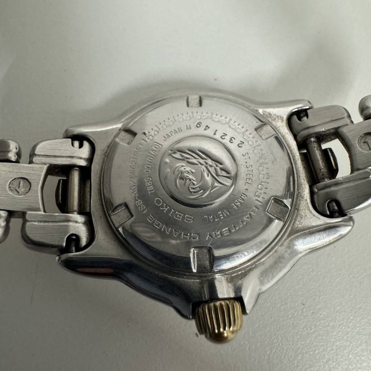 SEIKO SCUBA 腕時計 ゴールド/シルバー 200M防水 スキューバー_画像4