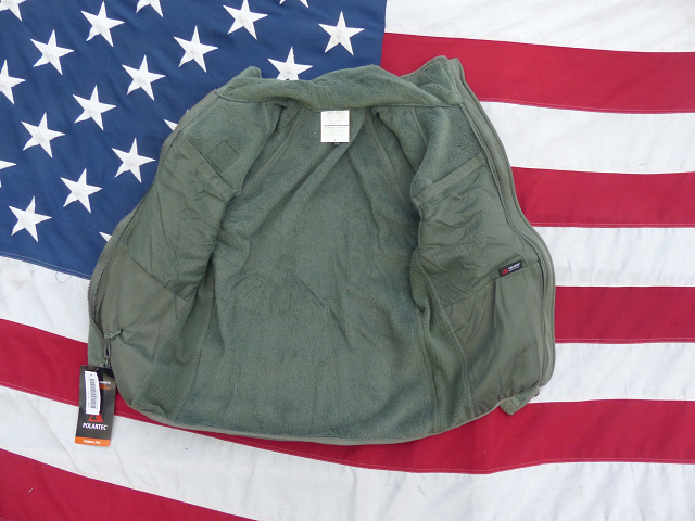 米軍実物 ポーラテックフリースジャケット S-S FG GEN3 ECWCS ACU 50xの画像7