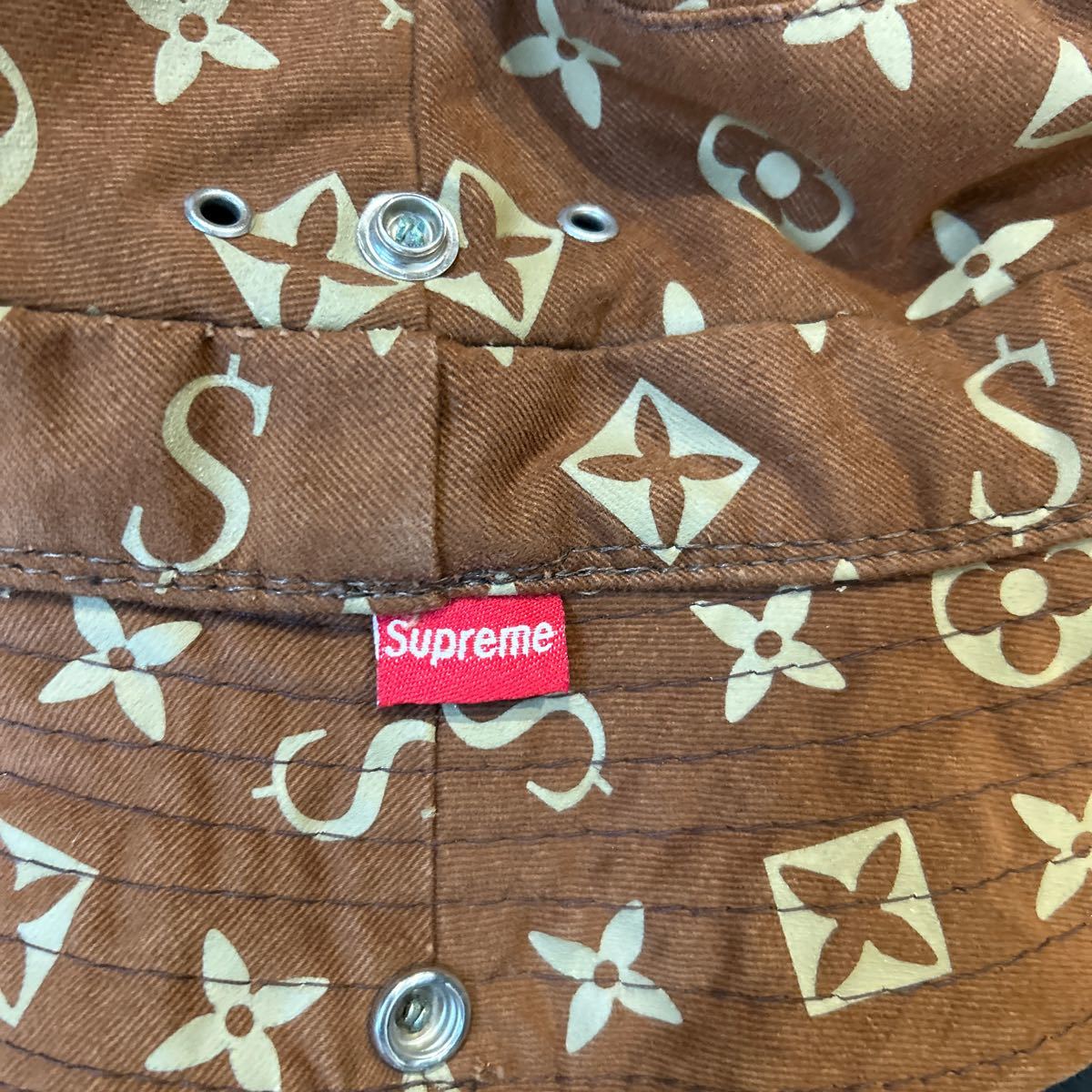 【Supreme】モノグラム ハット / シュプリーム キャップ 帽子 Louis vuitton ヴィトン モチーフ ボックスロゴ BOXロゴ boxlogo_画像3