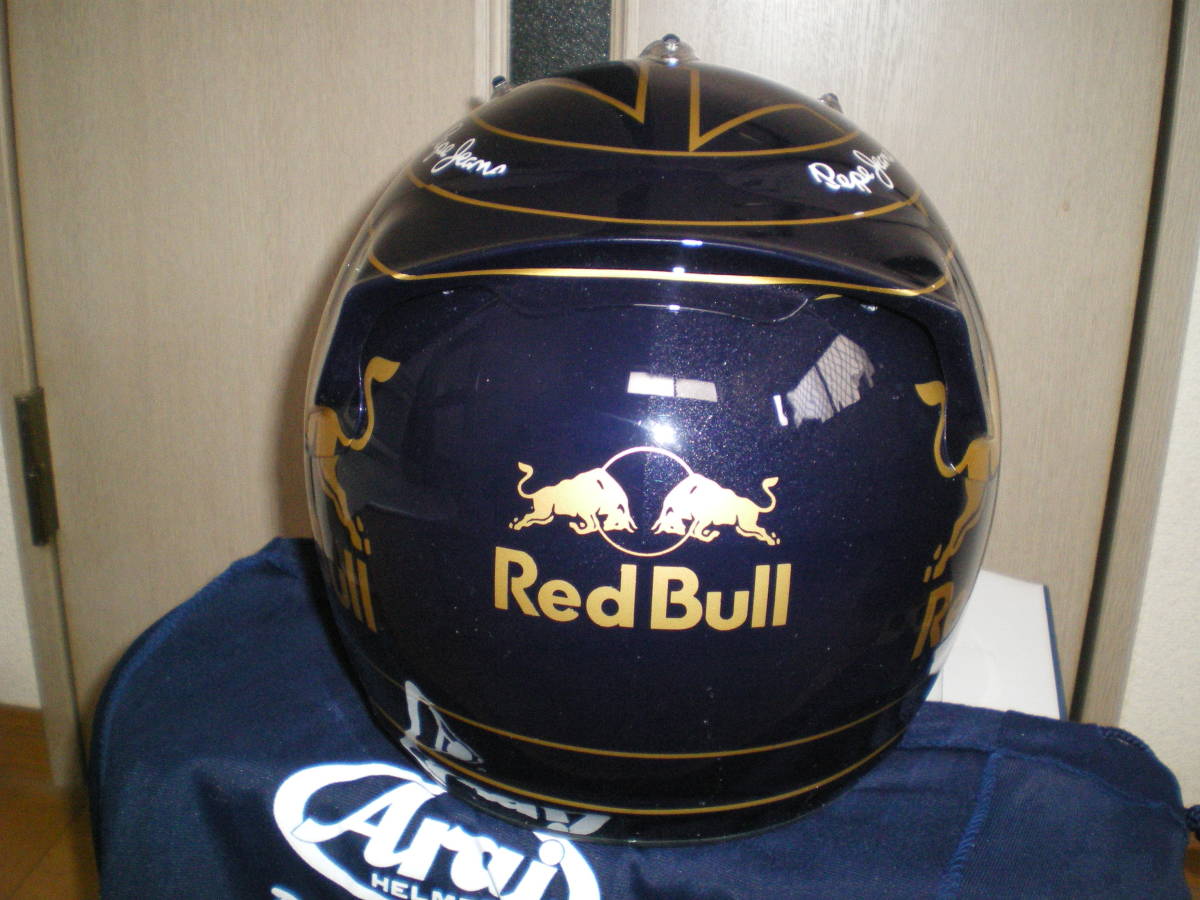 * dark blue & gold Red Bull Korea GPse bus tea n*beteru replica helmet *