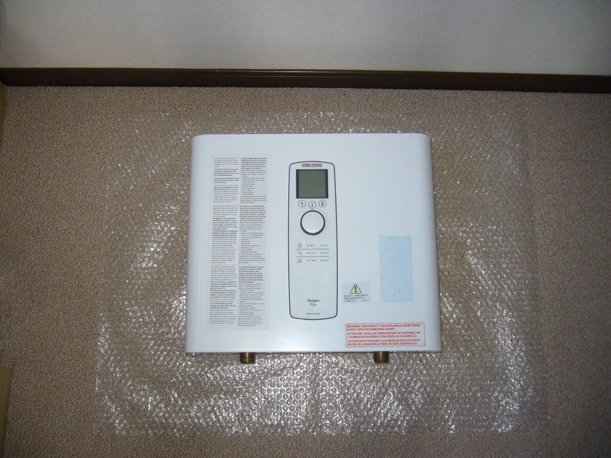 【美品】 日本スティーベル 電気瞬間湯沸器 Tempra10 Plus (単相200V)　電気温水器_画像1