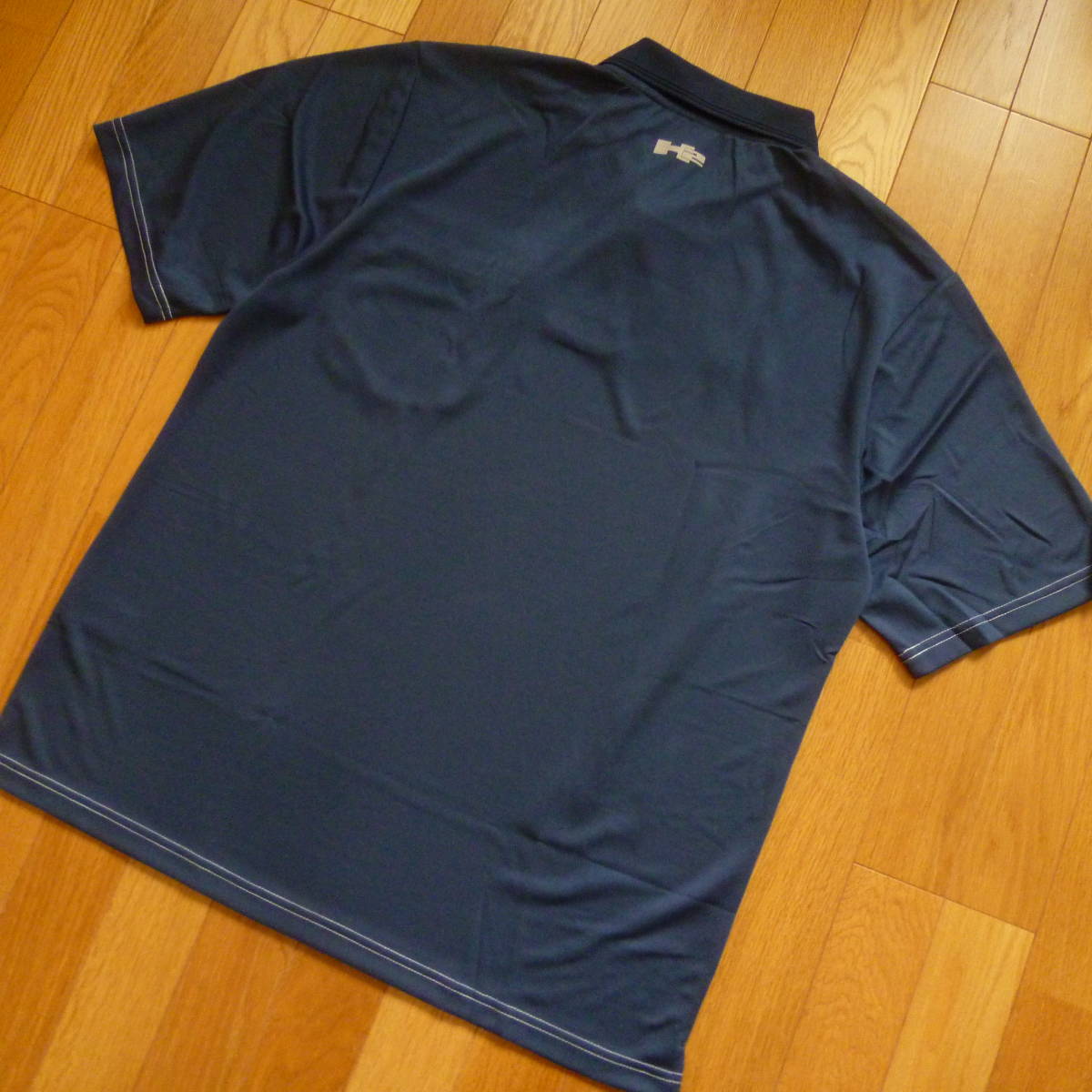 *HUMMER DRY polo-shirt with short sleeves * navy /5L/. sweat speed ./ large size 