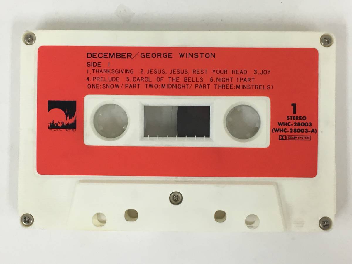 ■□S848 GEORGE WINSTON ジョージ・ウィンストン DECEMBER ディセンバー カセットテープ□■の画像6