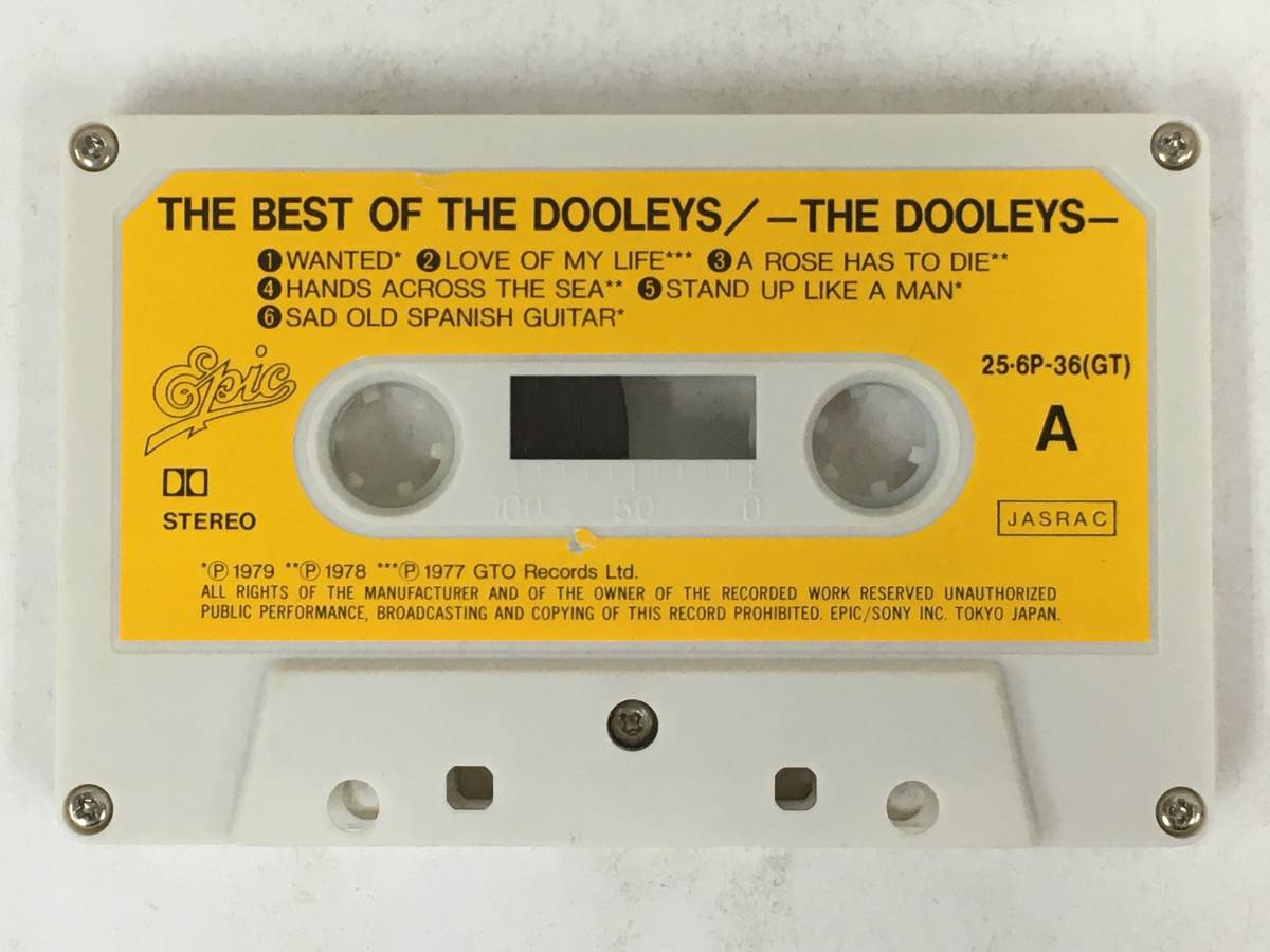 ■□T039 THE DOOLEYS ザ・ドゥーリーズ ウォンテッド THE BEST OF THE DOOLEYS ザ・ベスト・オブ・ザ・ドゥーリーズ カセットテープ□■_画像6