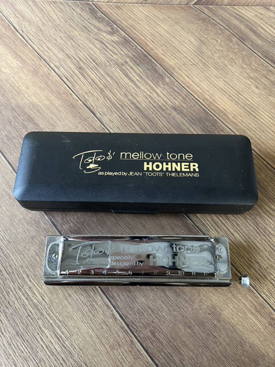 1円スタート HOHNER mellow tone 12穴 クロマチックハーモニカ M.SUZUKI 箱付き　楽器　器材　ハーモニカ　TOOTS THIELEMANS_画像3