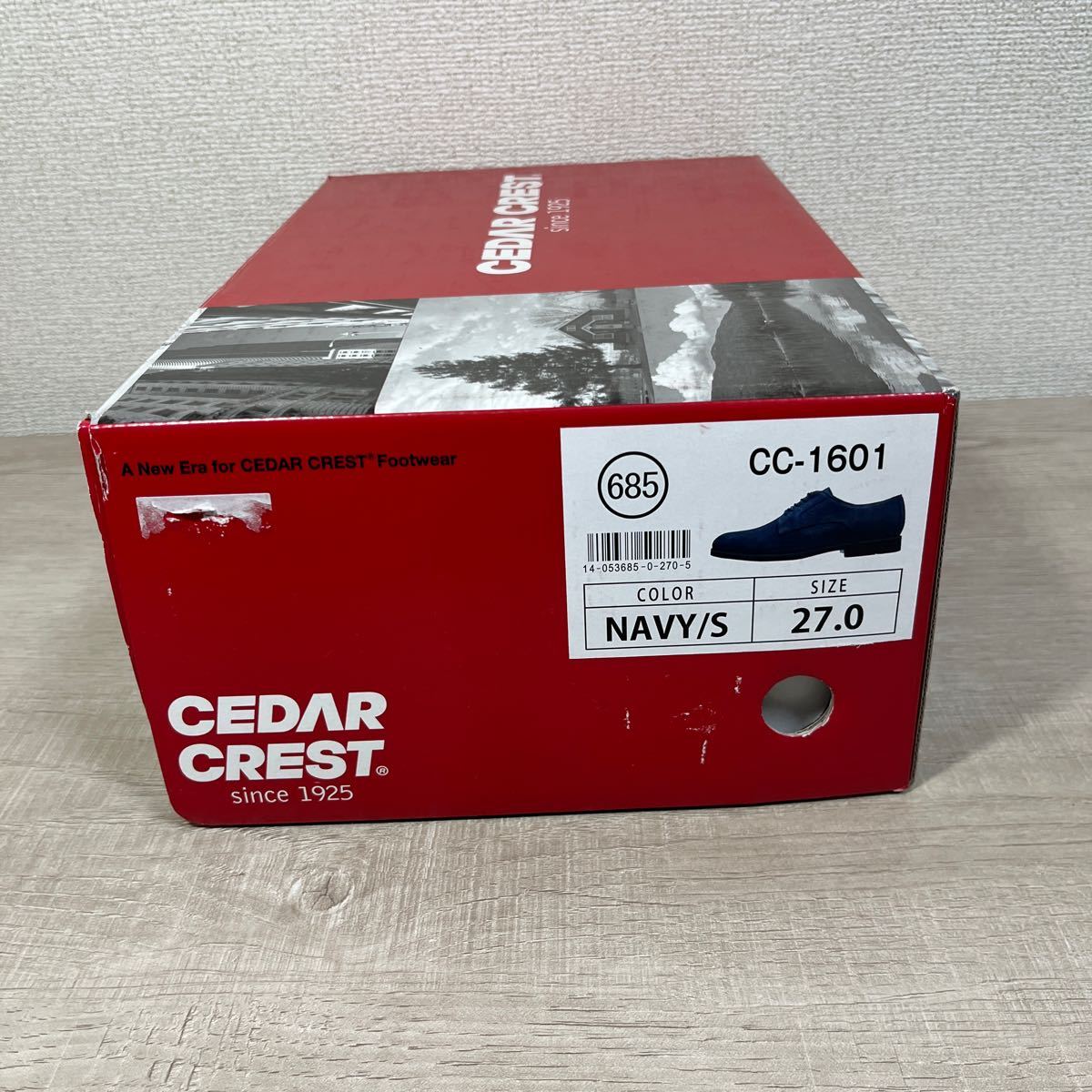1円スタート売切り 新品未使用 CEDAR CREST セダークレスト スウェード ストレートチップ メンズ シューズ ビジネス 天然皮革 27cm _画像9