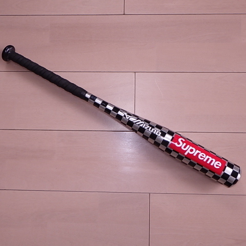 ★ 14SS Supreme シュプリーム Mizuno Aluminum Youth Baseball Bat ミズノ アルミニウム 少年野球 ベースボール 金属 バット box logo 銀_画像2