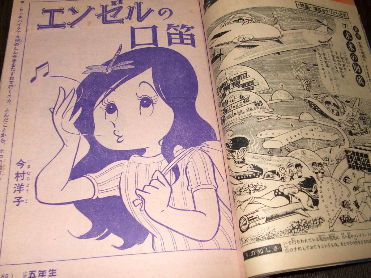 小学五年生1964年9月号◆おた助くん=赤塚不二夫/王子ブーン=関谷ひさし/エンゼルの口笛=今村洋子/とびだせ健!!=江波譲二/少年シャーク_画像8