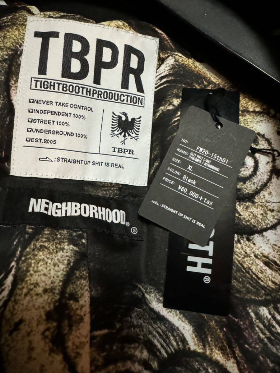 tightbooth neighborhood ISLEY PUFFY C-COAT XL black タイトブース
