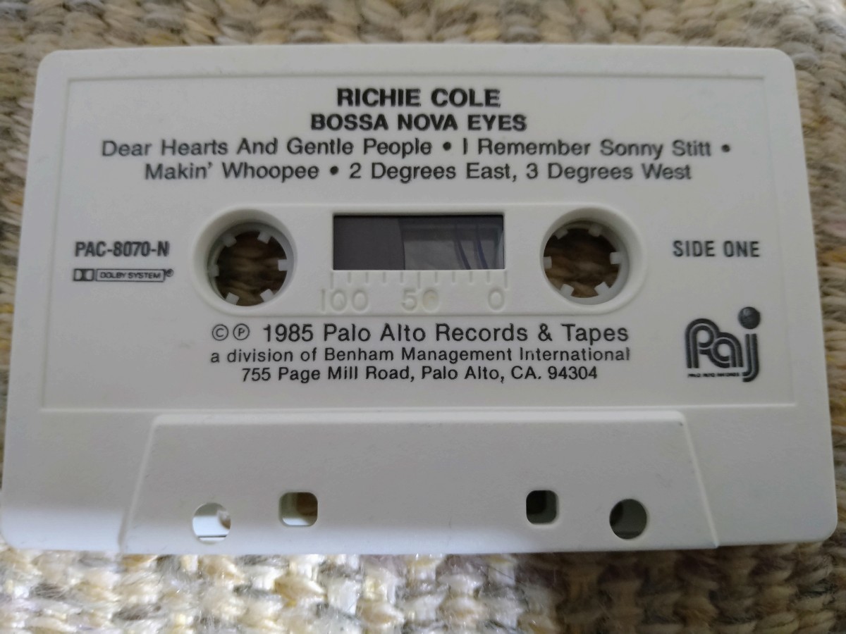 【輸入盤カセット】☆Richie Coleリッチー・コール／Bossa Nova Eyes☆☆【カセット多数セール中…】_画像4