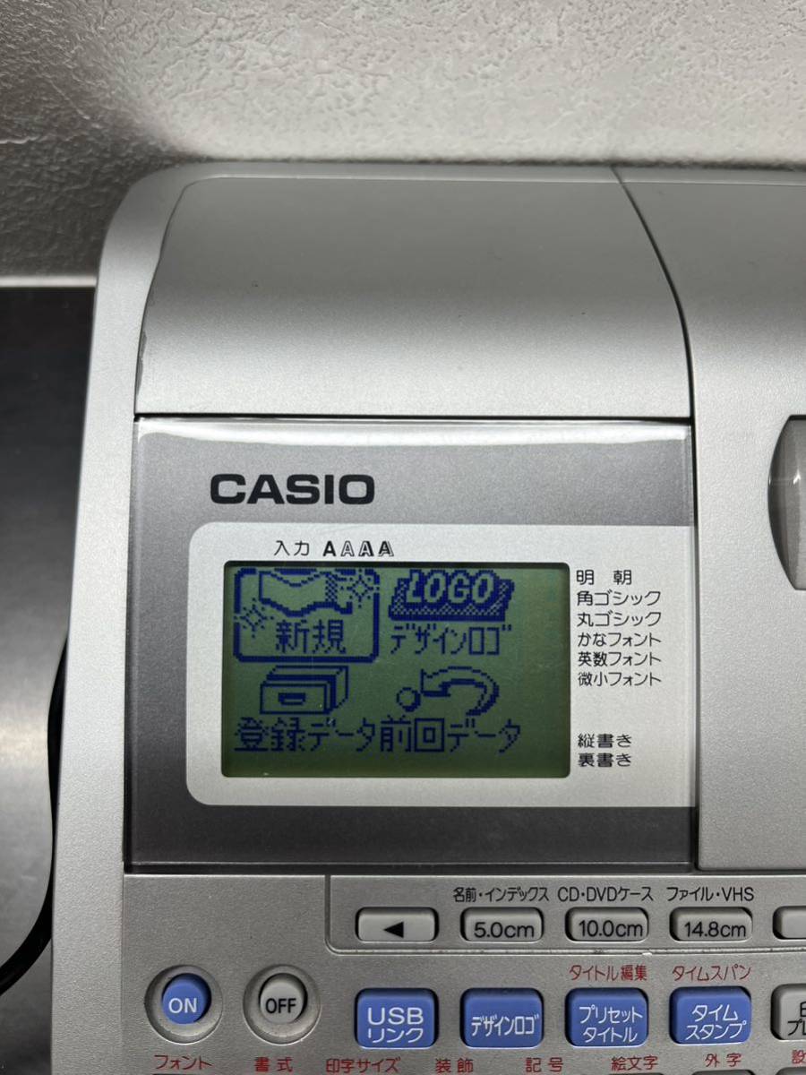 ★通電のみ確認★CASIO カシオ ネームランド NAME LAND KL-M30 ラベルライター 事務用品_画像2