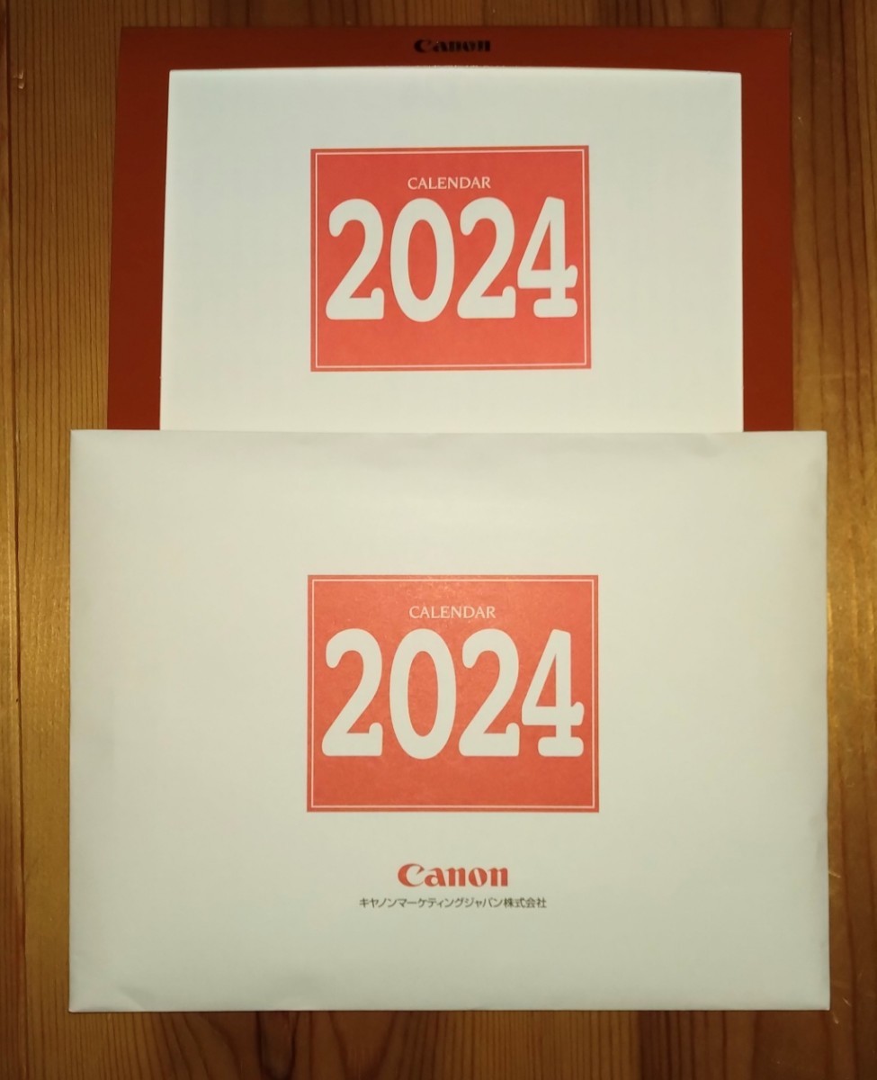 Canon 2024年 卓上カレンダー キャノン キヤノン スケジュール　ダイアリー　シンプル　書き込み_画像1