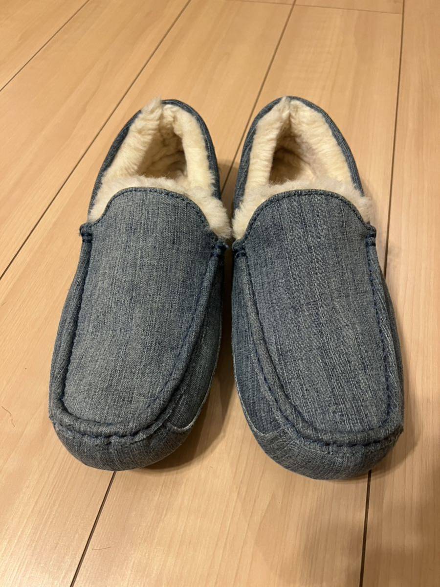 UGG アグ モカシン スリッポン ムートン ボア デニム　売切り　送料込み_画像4