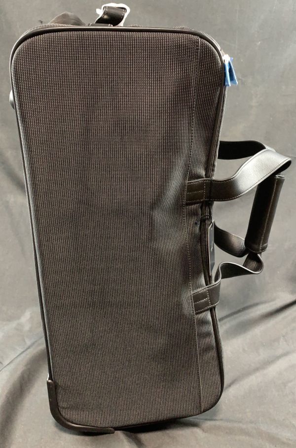 0u1k3cE006 【未使用 タグ付き】dunhill 牛革 部分カーフレザー 2輪 トラベル キャリーバッグ スーツケース ナイロン ブラック ダンヒルの画像5