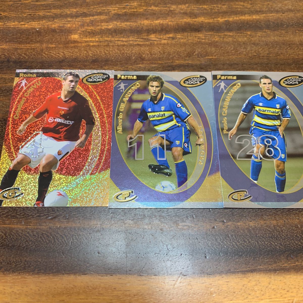 PANINI Calcio 2004　ギブ　ジラルディーノ　パオロ　カンナバーロ　3枚セット_画像1