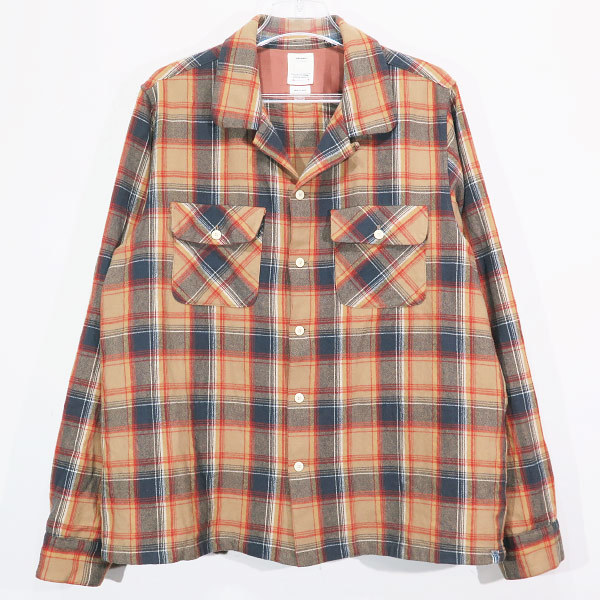 VISVIM ビスビム 22AW BOOMER SHIRT CHECK L/S 0122205011010 ヴィズヴィム ブーマー シャツ チェック ロングスリーブ ベージュ 長袖 dez