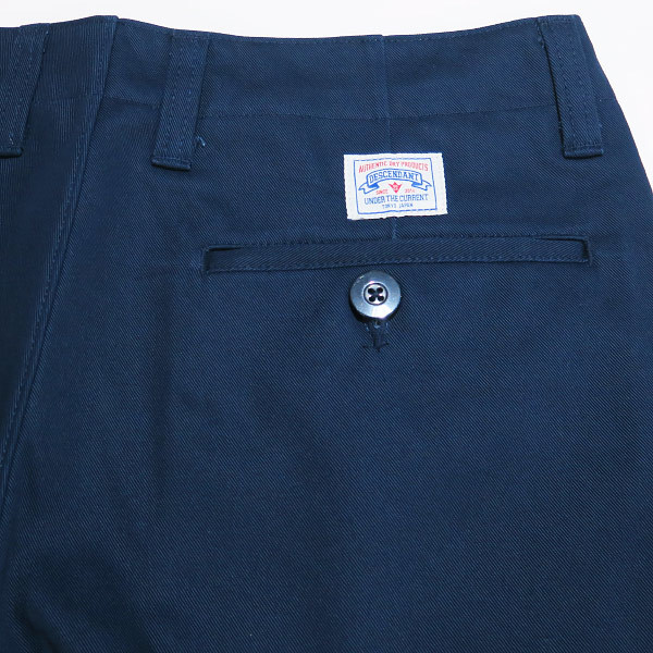 DESCENDANT ディセンダント 22SS DC-6 COTTON TWILL TROUSERS OG コットン ツイル トラウザーズ ネイビー パンツ ボトムス dez_画像7