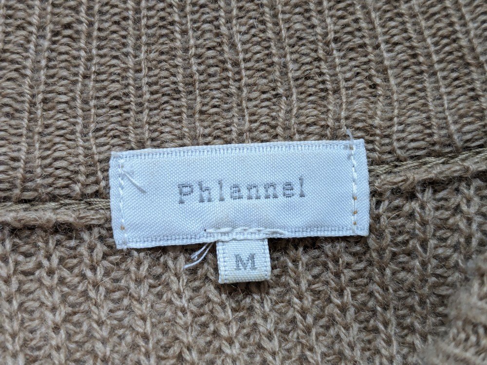 Phlannel フランネル キャメル100モックネックニット B116R0050042100 サイズ：M カラー：ブラウン_画像5