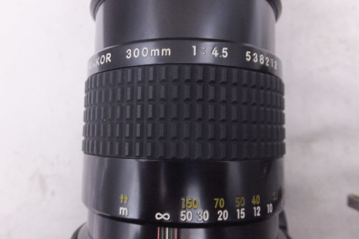 Nikon ニコン 300mm 1:4.5 望遠レンズ 現状品 キズ等あり その他おまけ JUNK品 ノークレームノーリターン_画像5