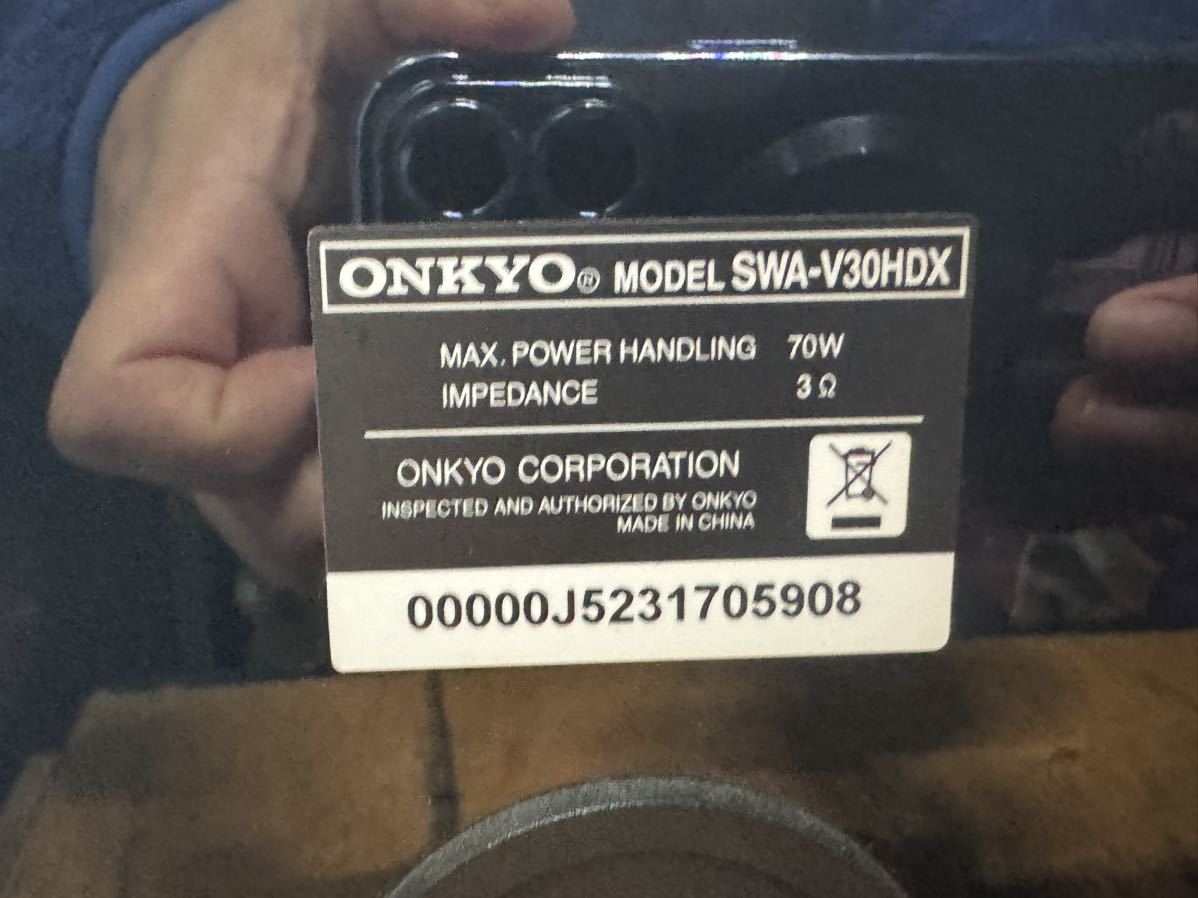 【動画あり↓】ONKYO オンキョー SWA-V30HDX D-109C ST-V30HDX ST-V30HDX SA-205HDX_画像4