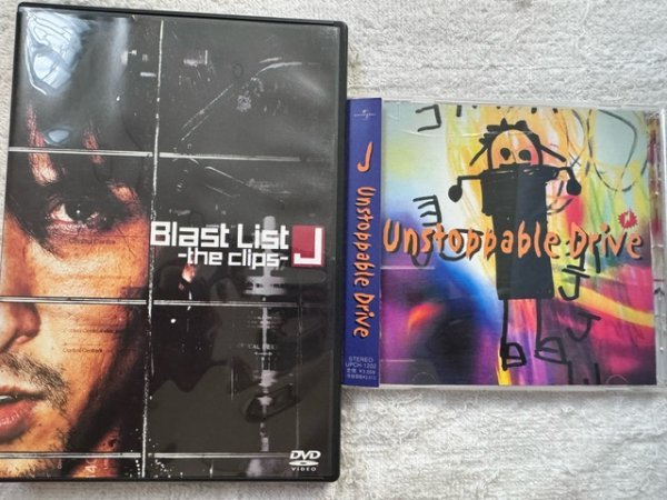 LUNA SEAルナシー J ソロオリジナルアルバムCD&DVD2枚セット「Unstoppable Drive」「Blast List-the clips-」_画像1