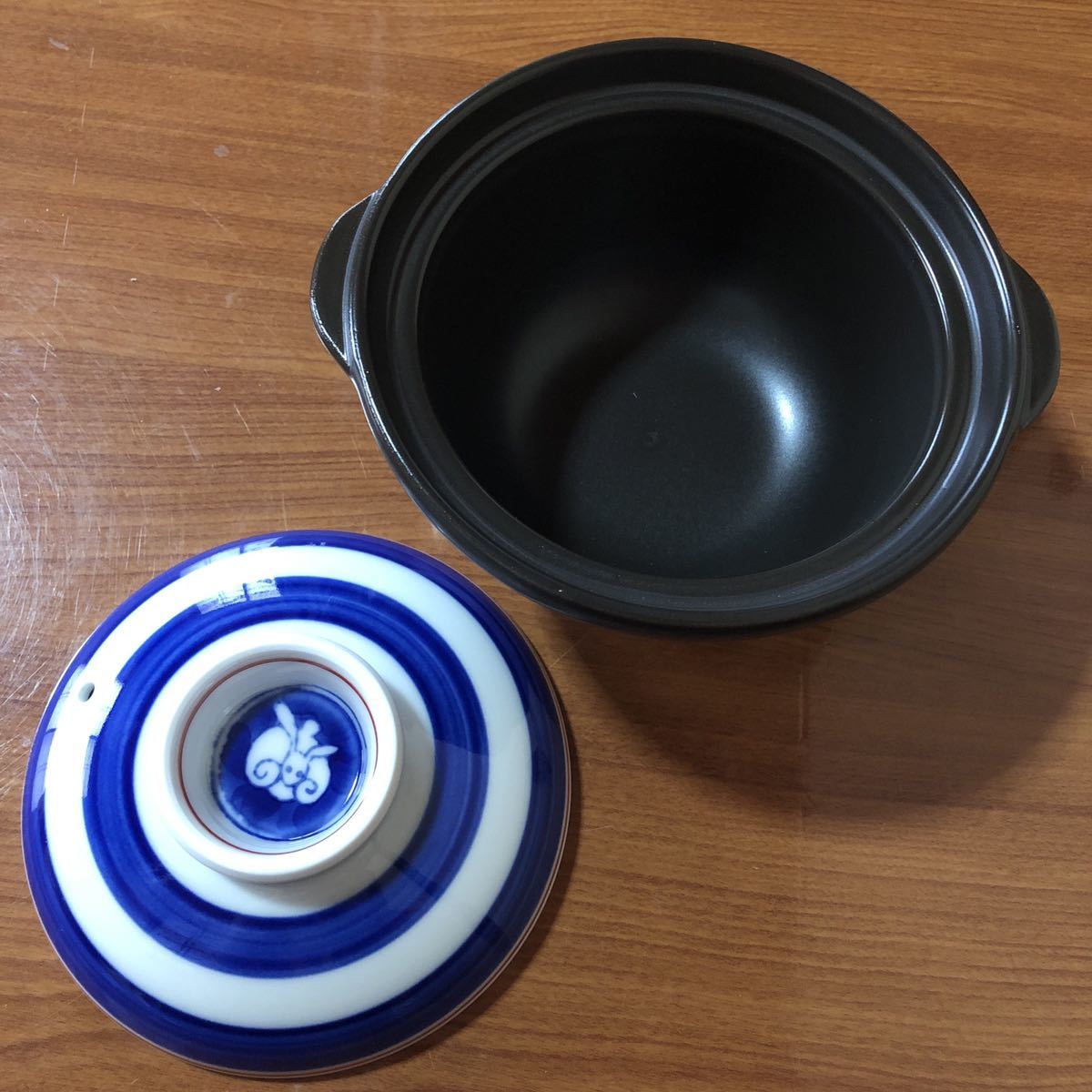 送料無料〉深川製磁 うさぎ 月見うさぎ 兎 土鍋 ひとり鍋 小鍋 送料無料〉深川製磁 うさぎ 月見うさぎ 兎 土鍋 ひとり鍋 小鍋