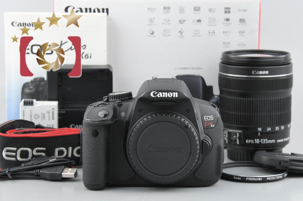 Canon キヤノン EOS Kiss X6i 18-135 レンズキット 元箱付き【オークション開催中】_画像1