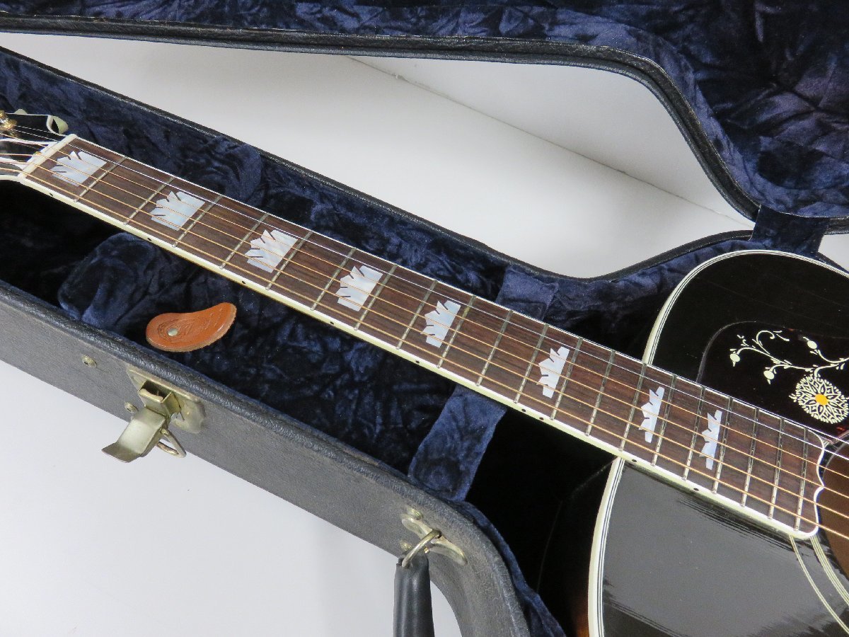 【80】Gibson ギブソン J-200 1958 アコースティックギター ＃92768061 ハードケース付き アコギ 現状品_画像5