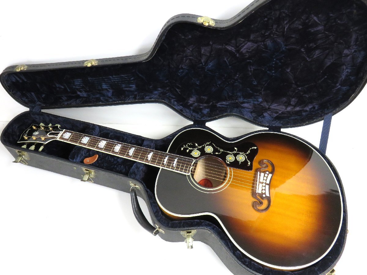 【80】Gibson ギブソン J-200 1958 アコースティックギター ＃92768061 ハードケース付き アコギ 現状品_画像1