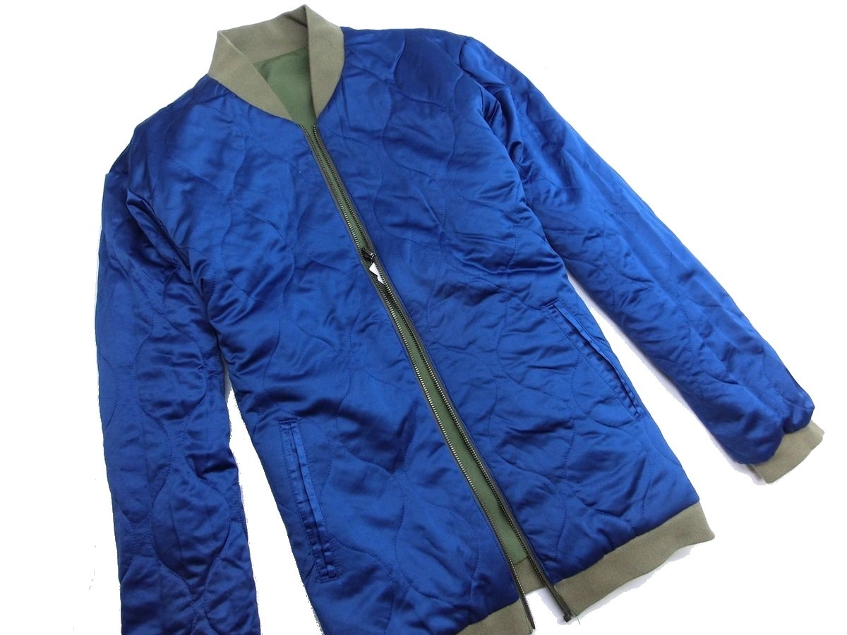 原文:L223新品▼ タケオキクチ リバーシブル MA-1 ブルゾン XLサイズ カーキ ショートブルゾン 内側 ひょうたんキルト THE SHOP TK