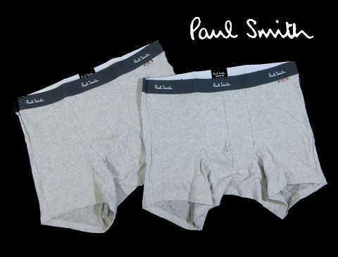 A火01040新品▼ 国内正規品!! ポールスミス ショート ボクサーパンツ 2枚セット 【 LL 】 ボクサーブリーフ Paul Smith 下着 グレー系_画像1