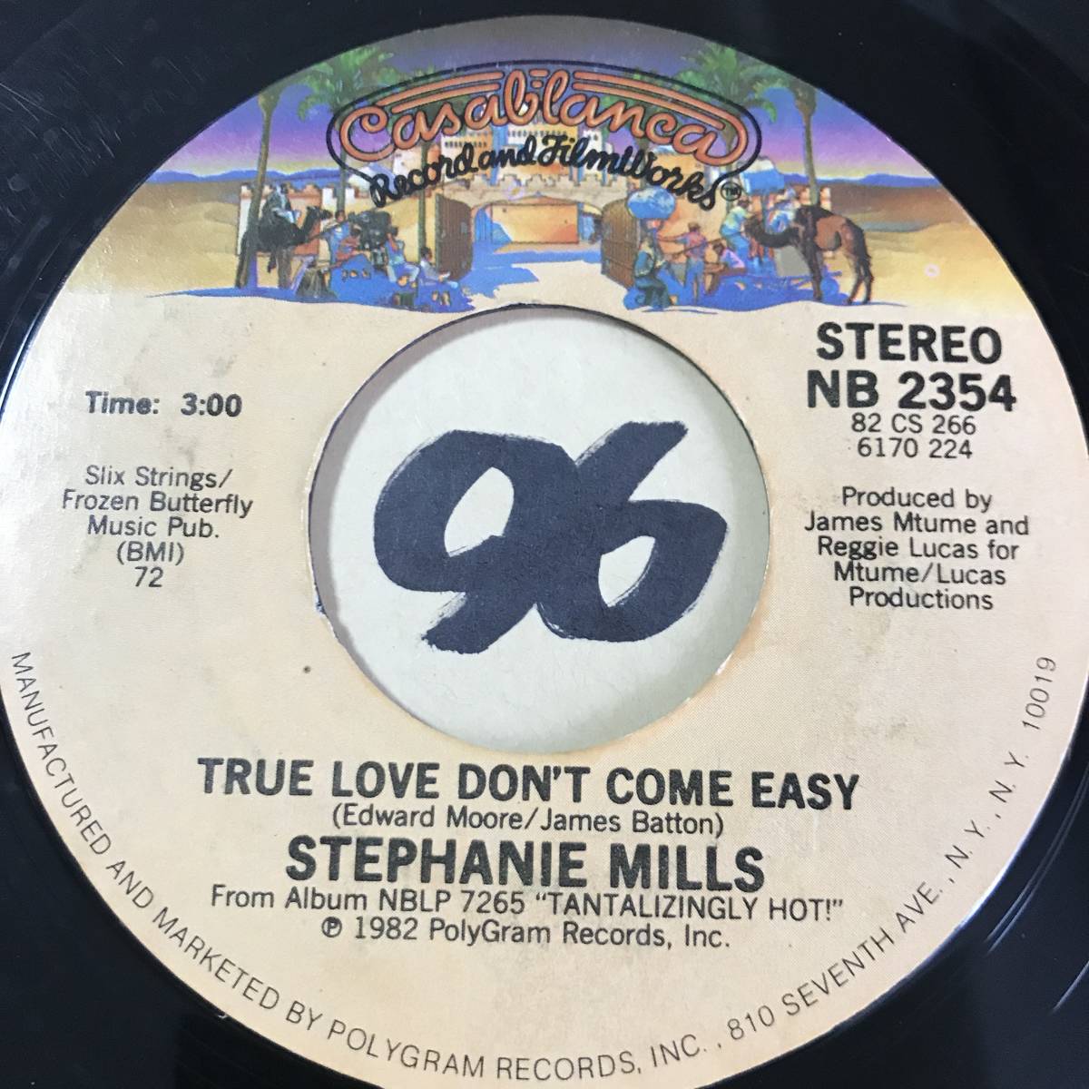 試聴 MTUME/LUCAS presents STEPHANIE MILLS TRUE LOVE DON’T COME EASY 両面EX _画像1