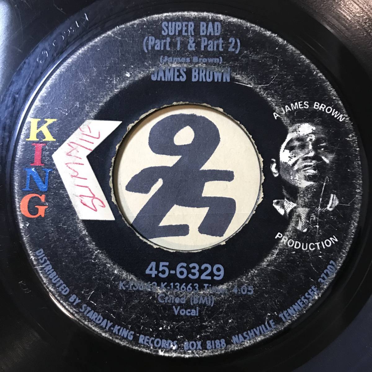 試聴 JAMES BROWN SUPER BAD PT1 AND PT2 VG+ SOUNDS VG++/ PT3 VG(+) _画像1