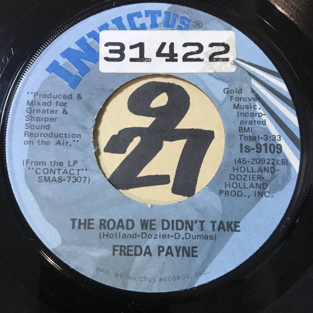 試聴 くつろぎソウル最高峰 FREDA PAYNE THE ROAD WE DIDN’T TAKE / I’M NOT GETTING ANY BETTER 両面EX+ サバービア掲載アルバムより_画像1