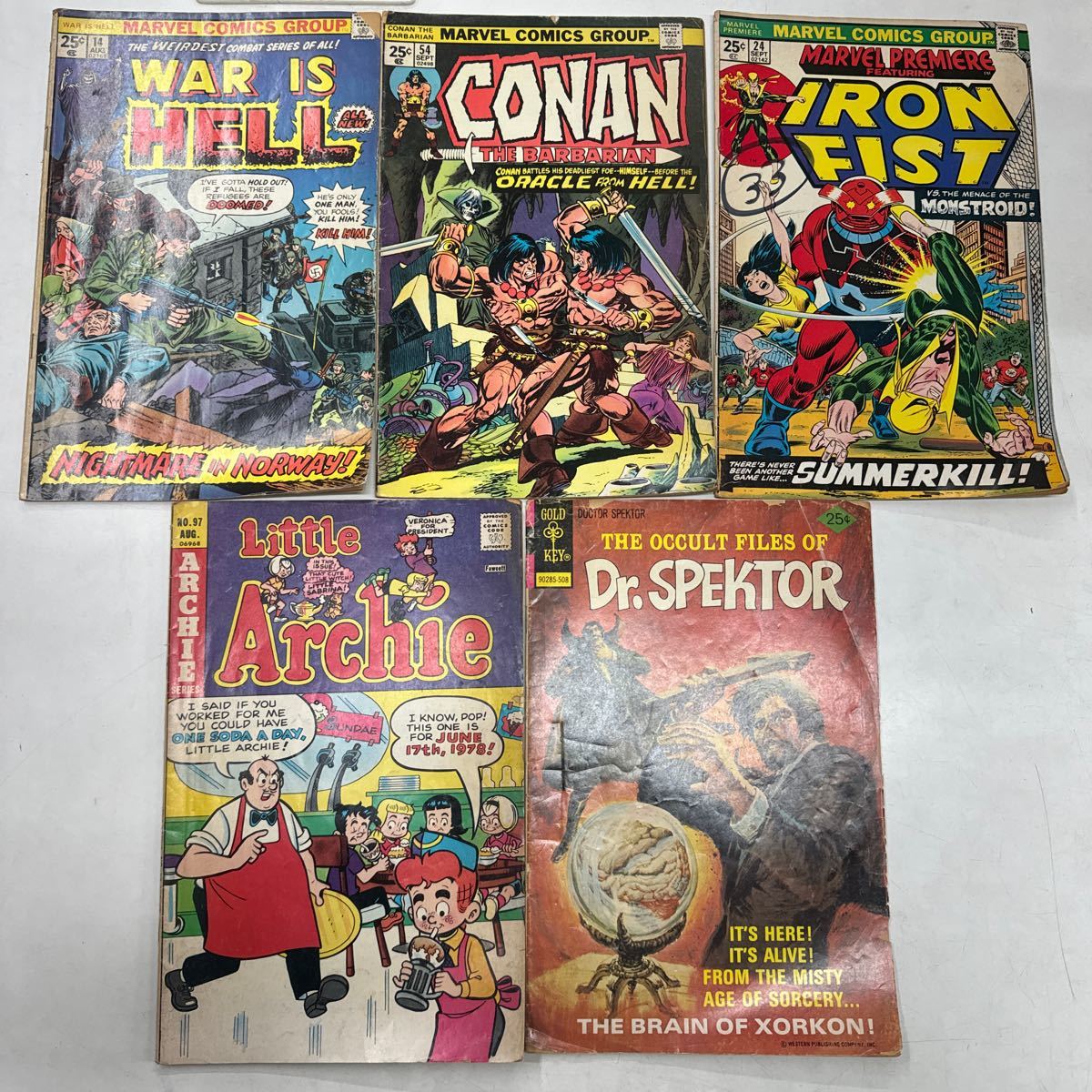 a1224-5.洋書 アメコミ 当時物 iron fist 他 まとめセット CONAN Archie MARVEL COMICS コミックス コレクター 趣味 海外作品 _画像1