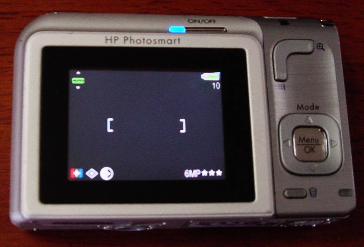 古いHPのコンデジ　Photosmart R725V　シルバー　中古ジャンク_画像6