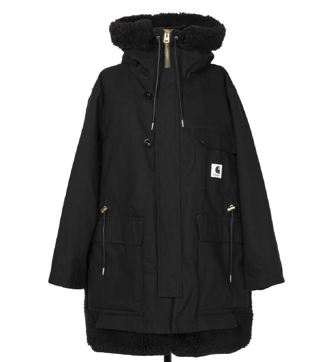 新品未使用 23AW sacai × Carhartt WIP Men's Canvas Parka Siberian 3 サカイ カーハート WIP_画像1