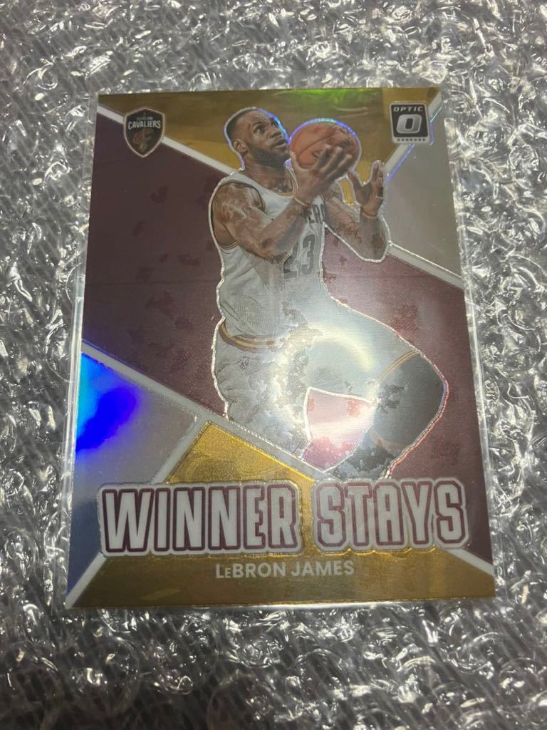 NBAカード PANINI DONRUSS OPTIC LEBRON JAMES WINNER STAYS PRIZM_画像1