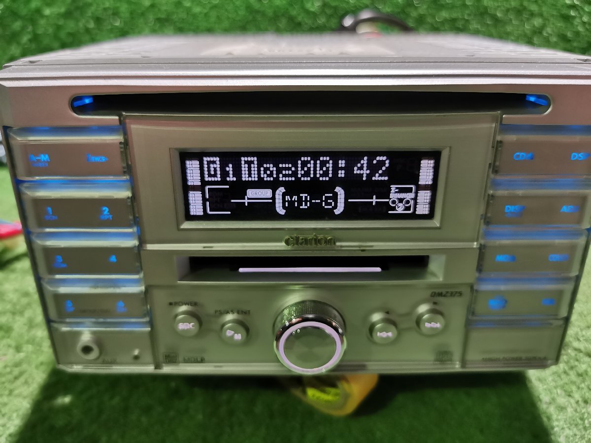 ☆☆Clarion クラリオン DMZ375 ラジオ CD MD AUX DSP スズキ純正オプション_画像1