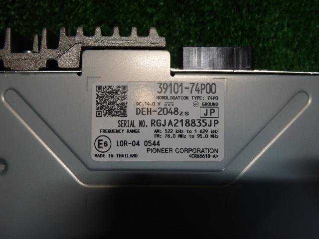 ●アルト HA36S H30/7 オーディオ パイオニア DEH-2048zs 39101-74P00 CD ラジオ 長期在庫4年前 作動未確認 激安処分の画像4