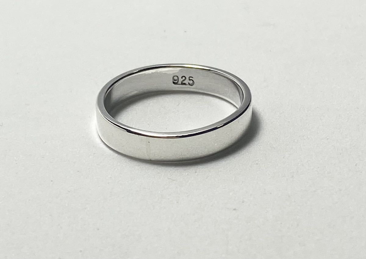 LMG1-C21...R small .4 millimeter flat strike . silver 925 wide silver ring plain SILVER ring ..R