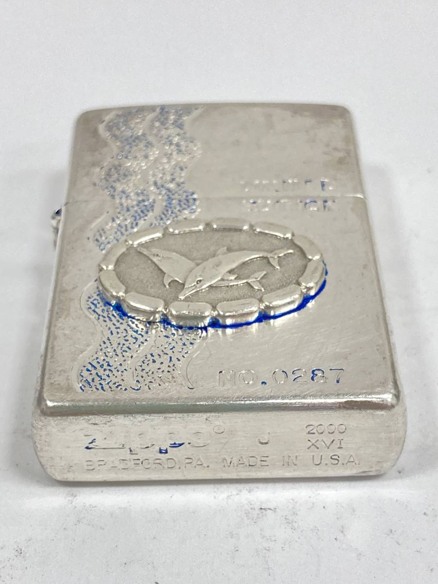 【ZIPPO/ジッポー】イルカ オイルライター シルバー色 喫煙具/喫煙グッズ★5767_画像6