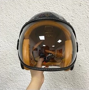 ビンテージ ヘルメット ゴーグル B クリア バイザー バブル シールド ビンテージ BUCO オーシャンビートル shoei bell Thompson 500TX_画像7