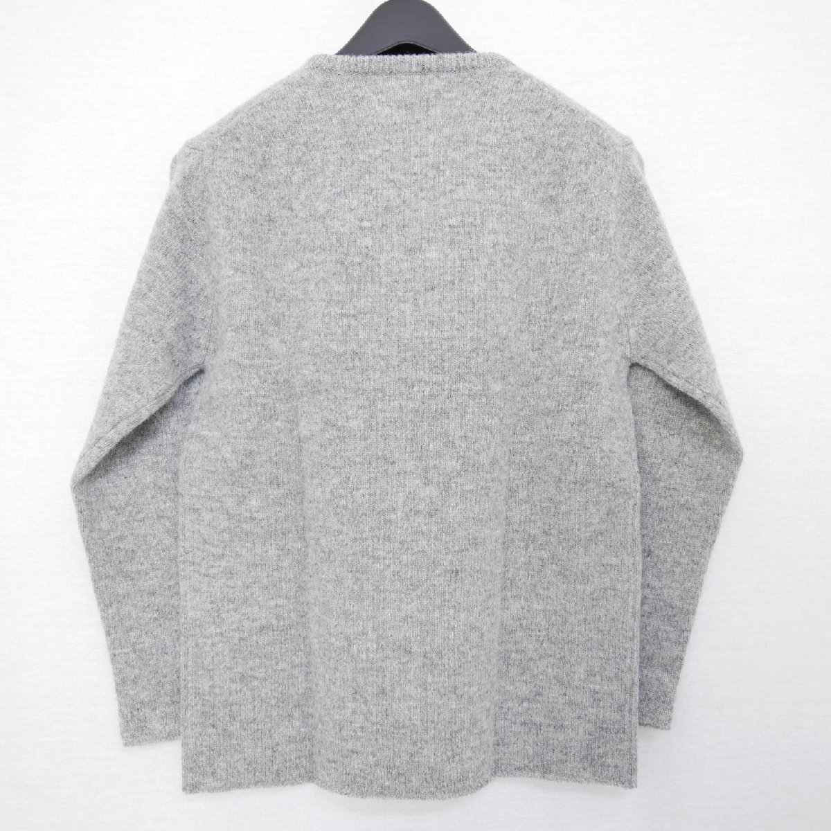 12AW 12FW The Letters ザ レターズ Shetland V Neck Knit ウール 長袖 Vネック ニット GRAY S_画像2