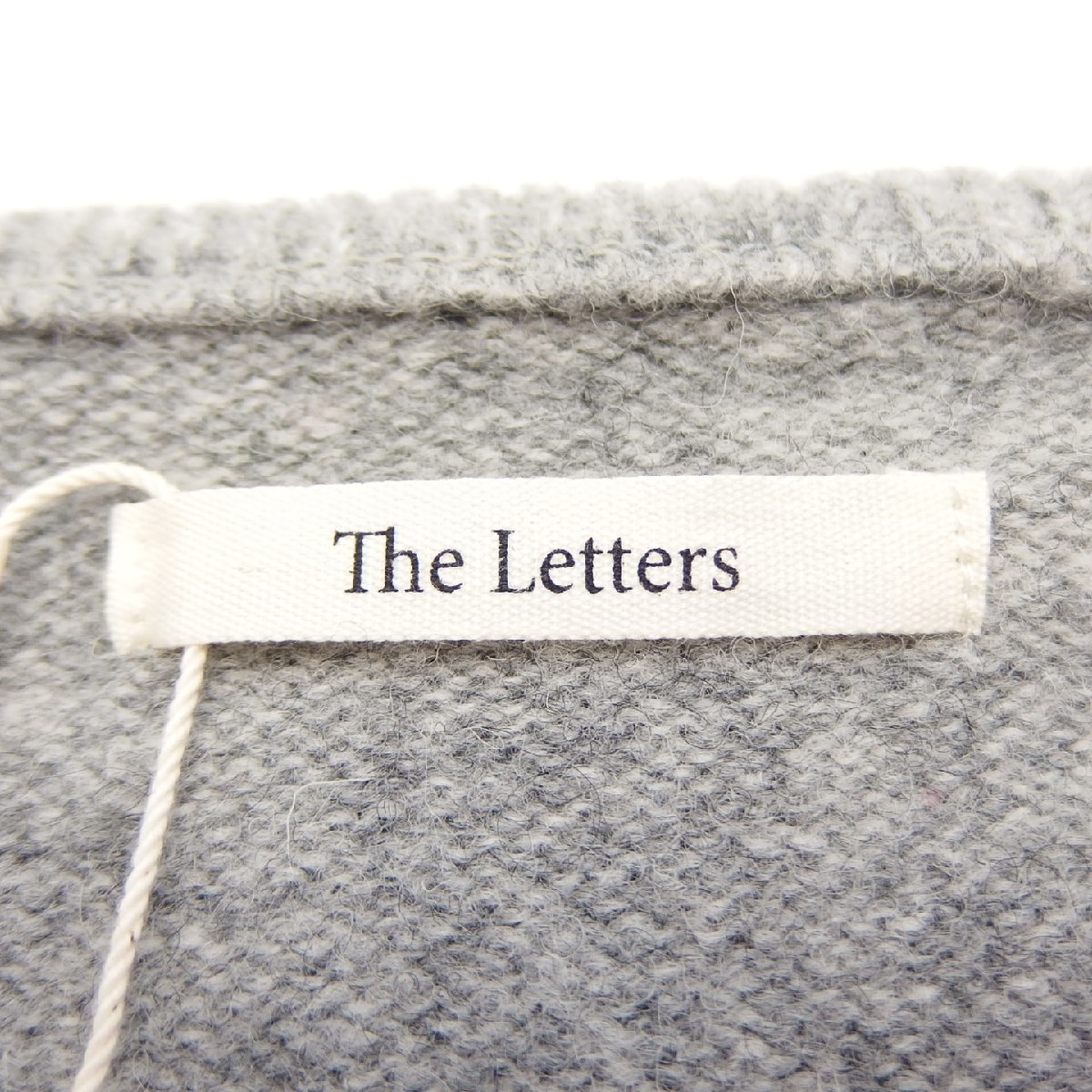 12AW 12FW The Letters ザ レターズ Shetland V Neck Knit ウール 長袖 Vネック ニット GRAY M_画像6
