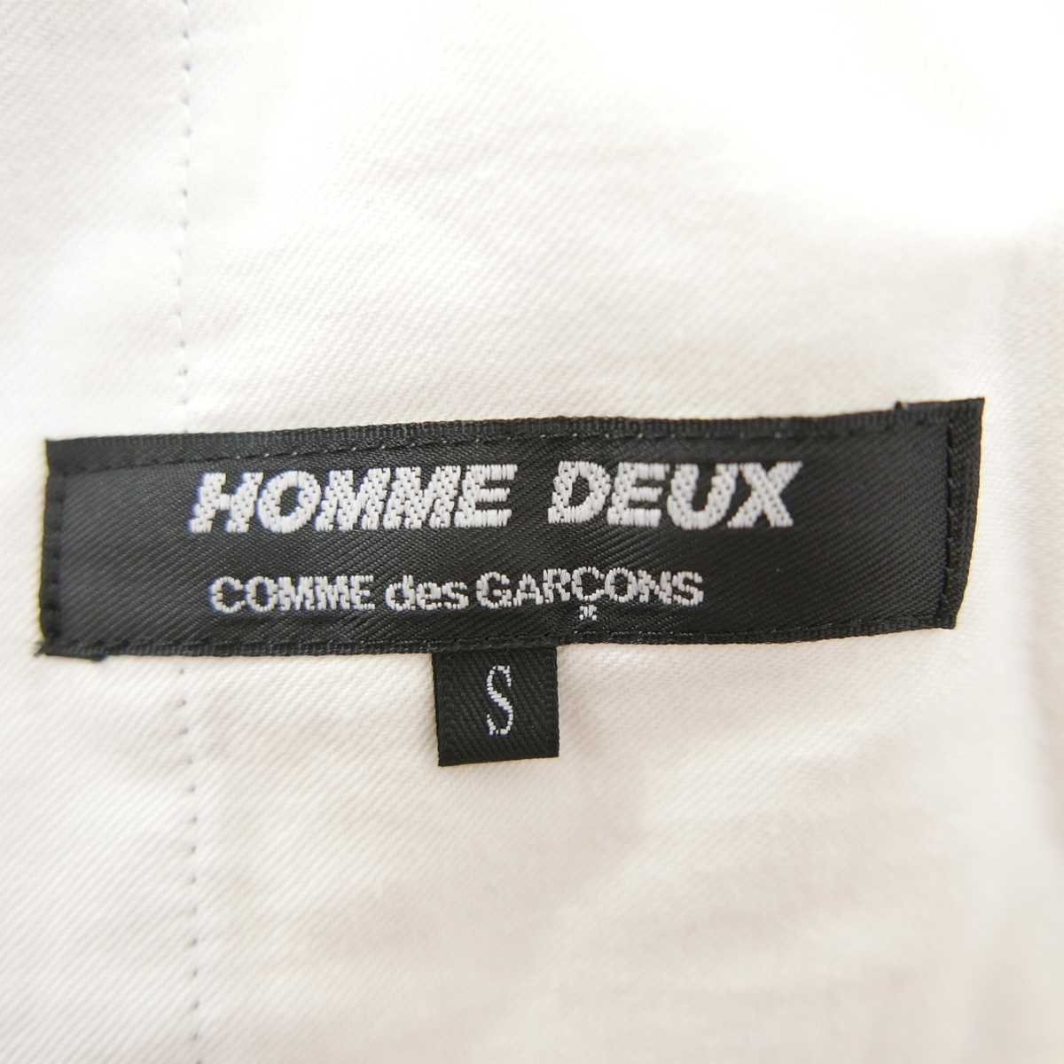 19AW 19FW AD2019 COMME des GARCONS HOMME DEUX コムデギャルソン オムドゥ ウール 刺繍 イージー スラックス パンツ GRAY S_画像7