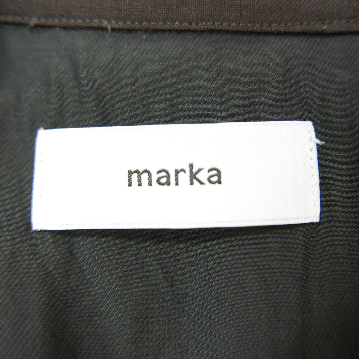 19SS marka マーカ WOOL MOHAIR TROPICAL ZIP SHIRTS モヘヤ混 ウール 長袖 ダブルジップ シャツ ジャケット DARK BROWN 2_画像9