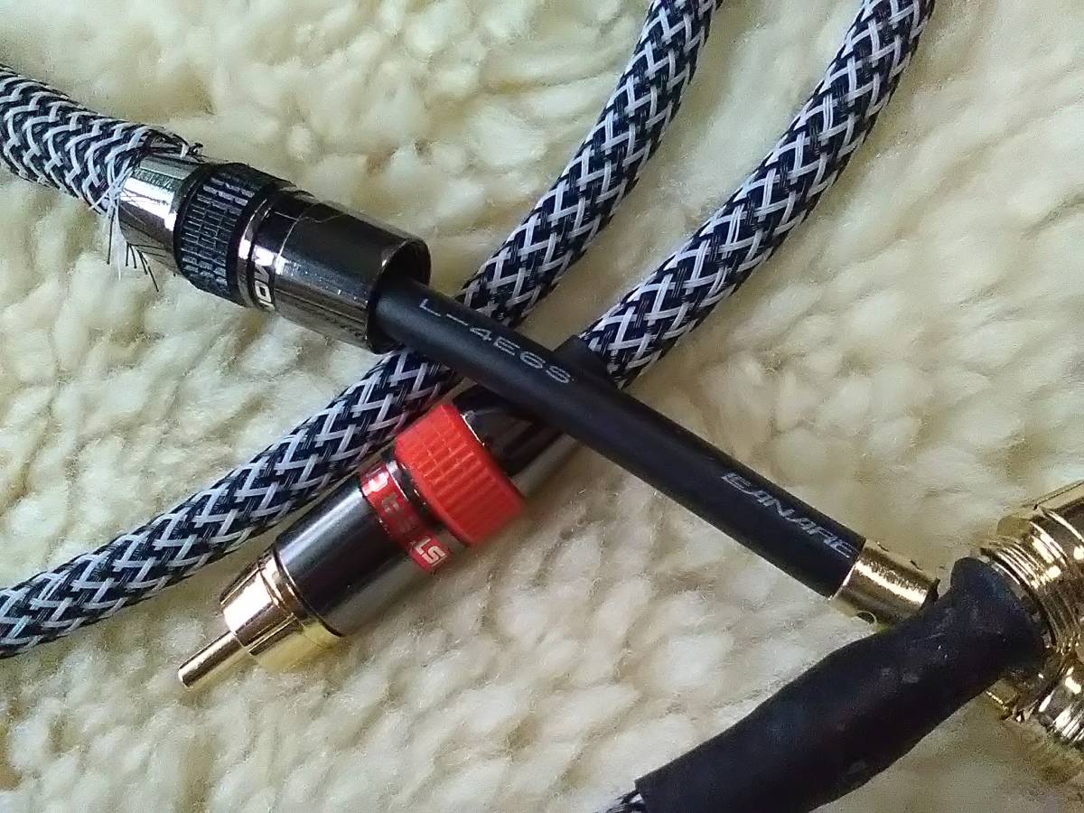  Japan . representative make microphone cable *Canare Canare L-4E6S signal line RCA cable 0.75m pair new goods 